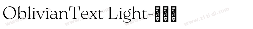 OblivianText Light字体转换